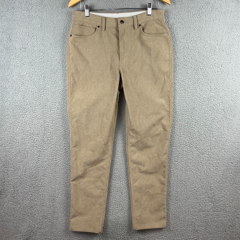Ministry of Supply Kinetic Corduroy Pants Stretchy Durable Outdoor Mens‎ 32 Sand